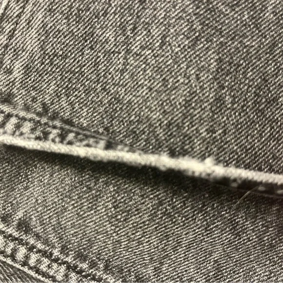 AGOLDE Lana Womens Sz 28 High Rise Straight Leg Jeans Lava Button Fly Frayed Hem - Picture 7 of 11